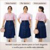 👗 Falda Denim Midi con Botones – Elegancia y Comodidad en un Solo Look