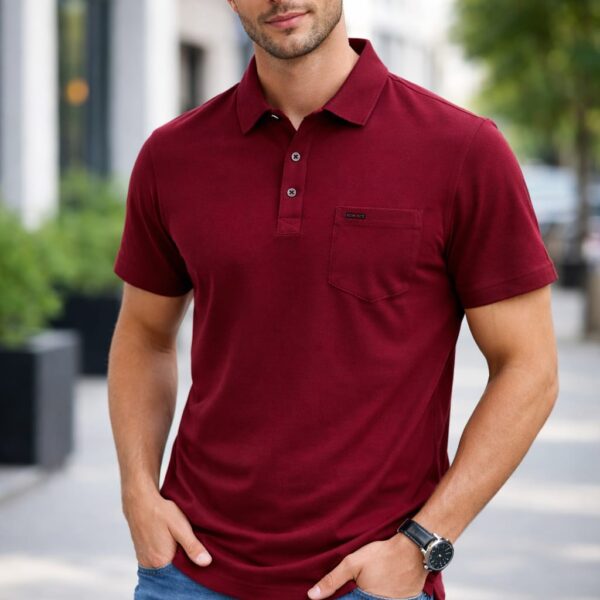 Polo Vino Polo Hombre Color Vino – Elegancia Casual que Impone Estilo