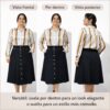 Falda Jeans Corte A