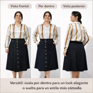 Falda Jeans Corte A