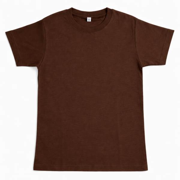 Camiseta marrón sobre fondo blanco Polo Niño Algodón Pima Marrón — Talla 8
