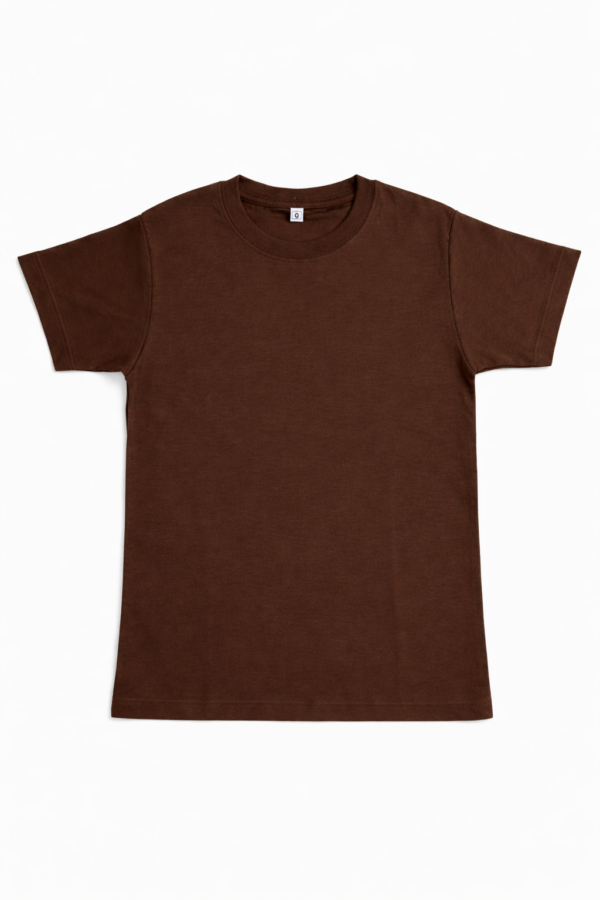 Polo Niño Algodón Pima Marrón — Talla 8