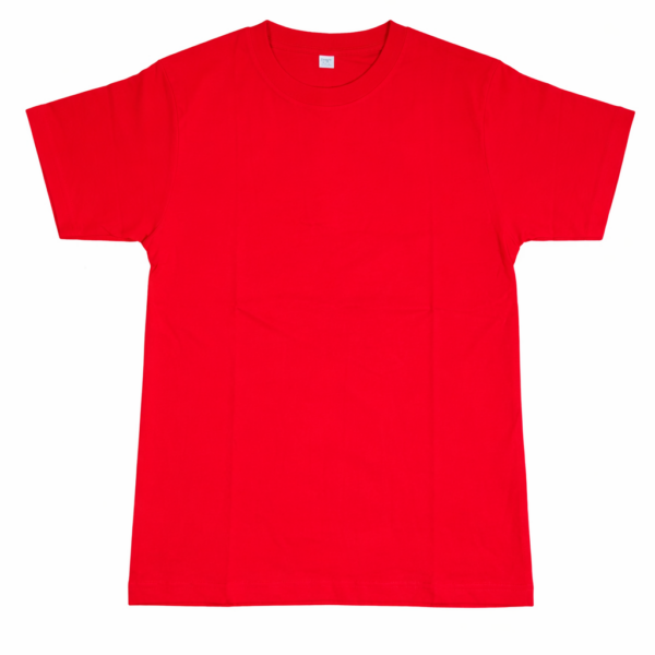 Camiseta roja sobre fondo blanco-1 Polo Niño Algodón Pima Rojo Clásico — Talla 10