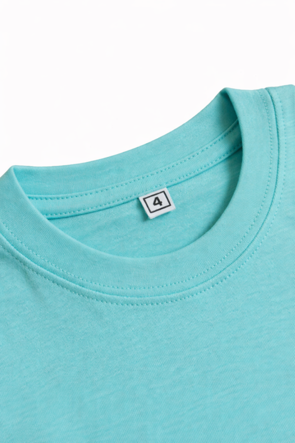 Polo Niño Algodón Pima Celeste — Talla 4