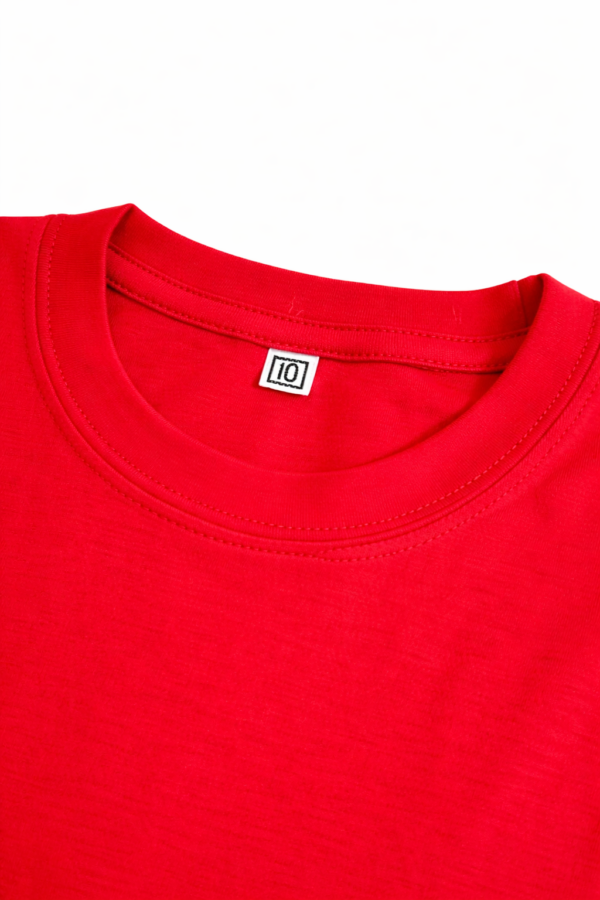 Polo Niño Algodón Pima Rojo Clásico — Talla 10