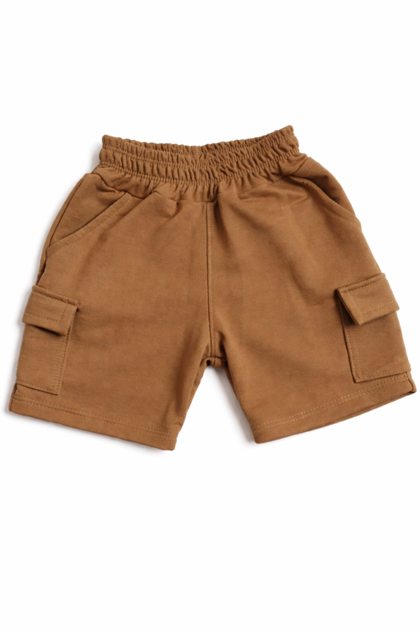 Short Bebé Algodón Color Camel — talla 4