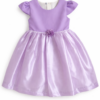 Vestido Elegante Lila para Bebé con Lazo y Forro – Talla 2