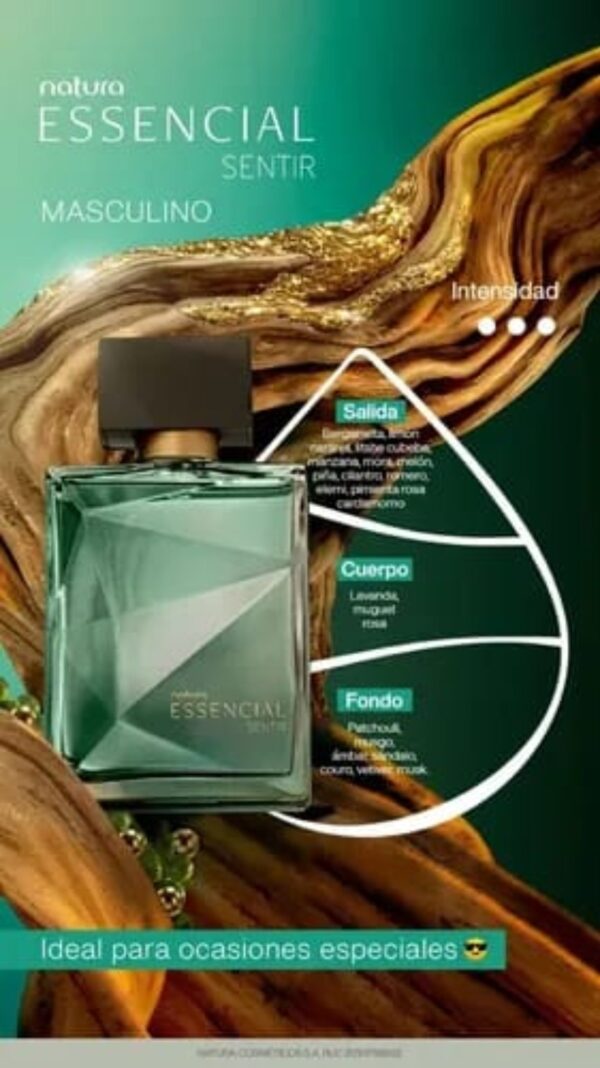 Perfume Natura Essencial Sentir Masculino