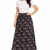 Faldón Floral Negro para Dama – Talla S