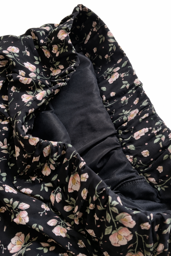 Faldón Floral Negro para Dama – Talla S