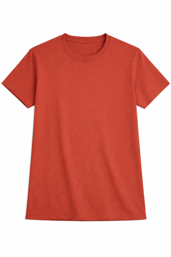 Polo Básico de Algodón Color Ladrillo para Hombre – Talla L