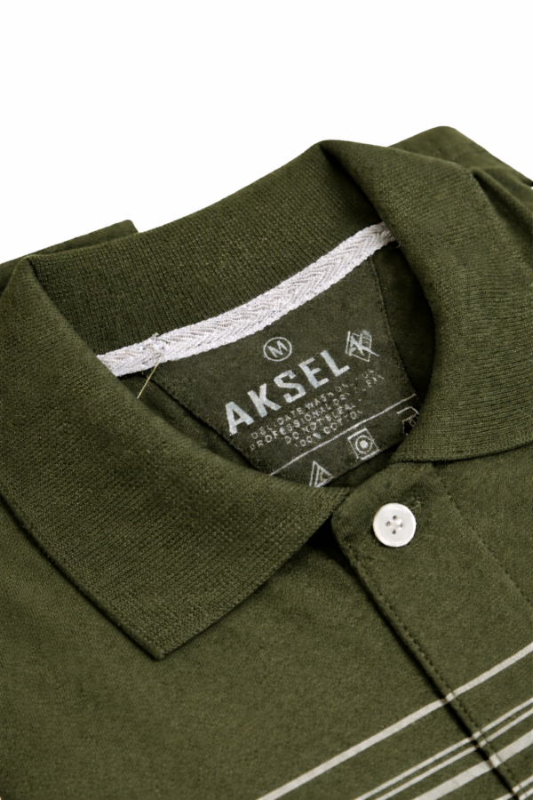 Polo Camisero Verde Militar para Hombre – Talla M