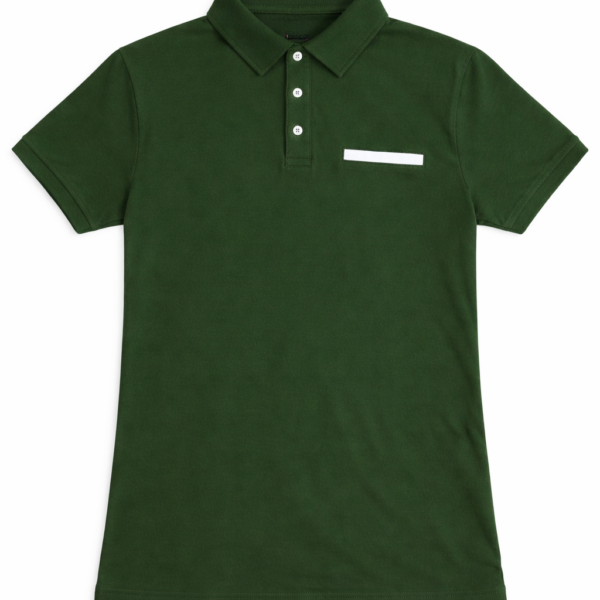 polo verde militar diseño en bolsillo Polo Camisero Verde Militar Clásico para Hombre – Talla M