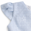 Vestido Elegante Celeste con Lazo y Forro para Niña – Talla 6