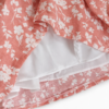 Vestido Floral Coral Elegante con Forro para Niña – Talla 8